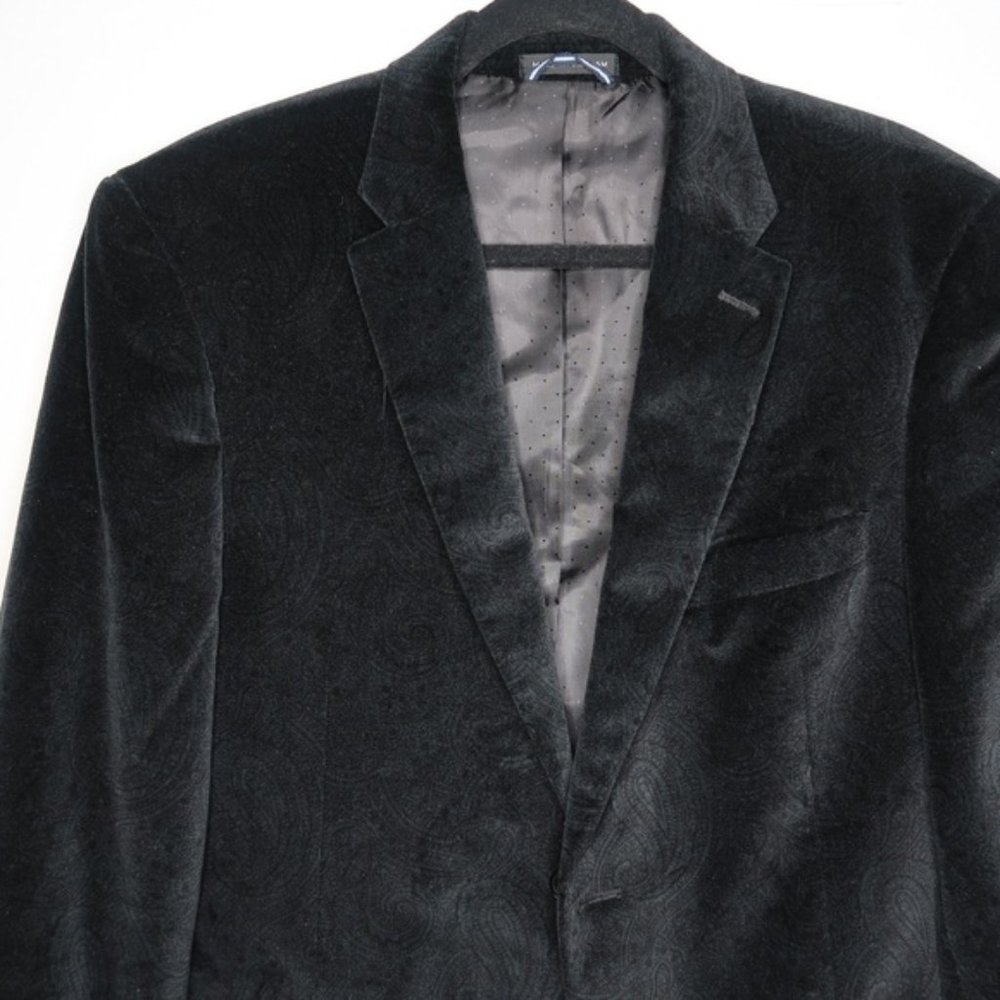 Tommy Hilfiger Velvet Paisley Blazer 40R